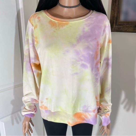 💥NWT💥 WildFox Sherbet Colorful Tie Dye Sweatshirt Size XL - Picture 1 of 6